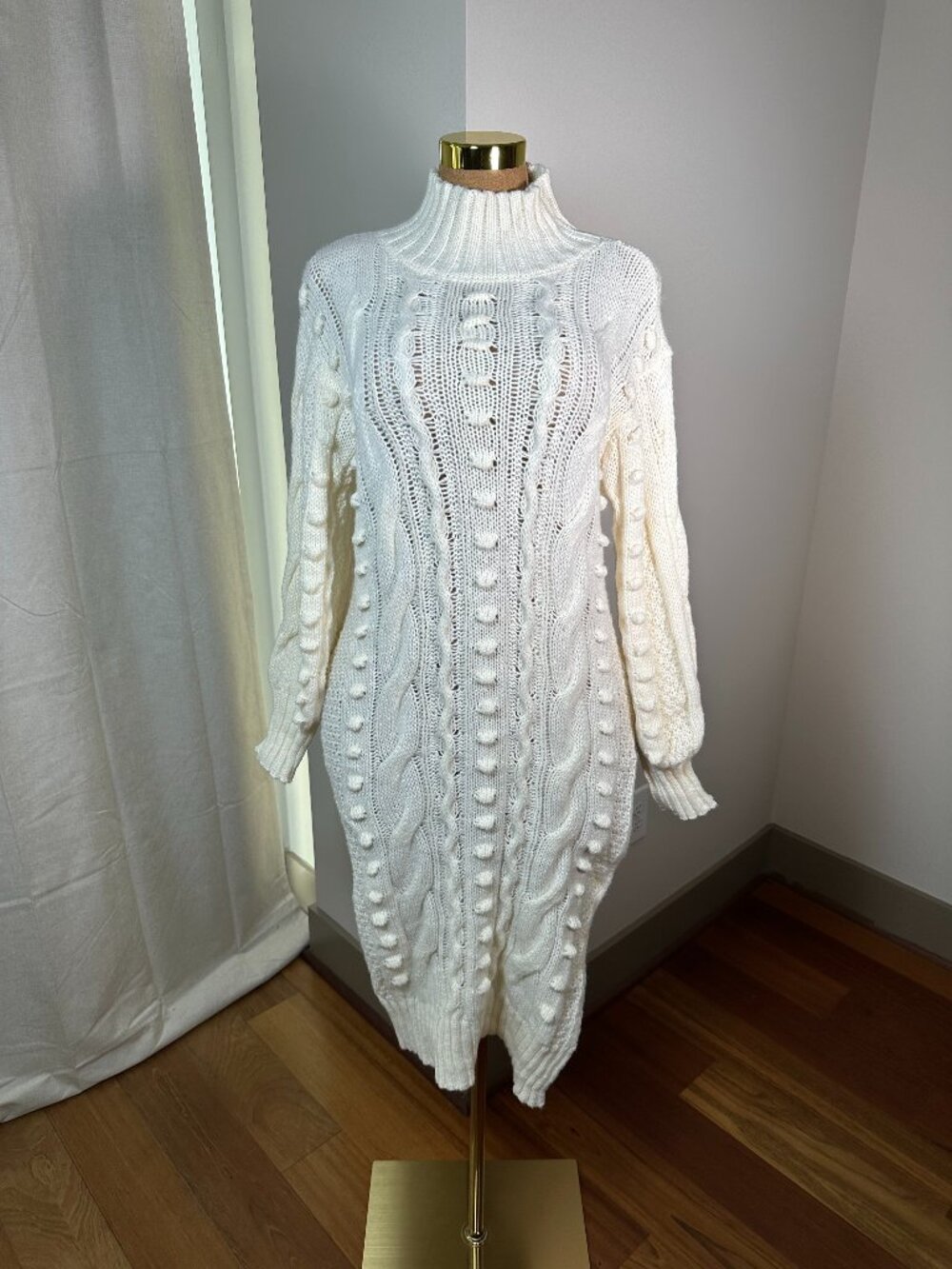 White Knit Dress